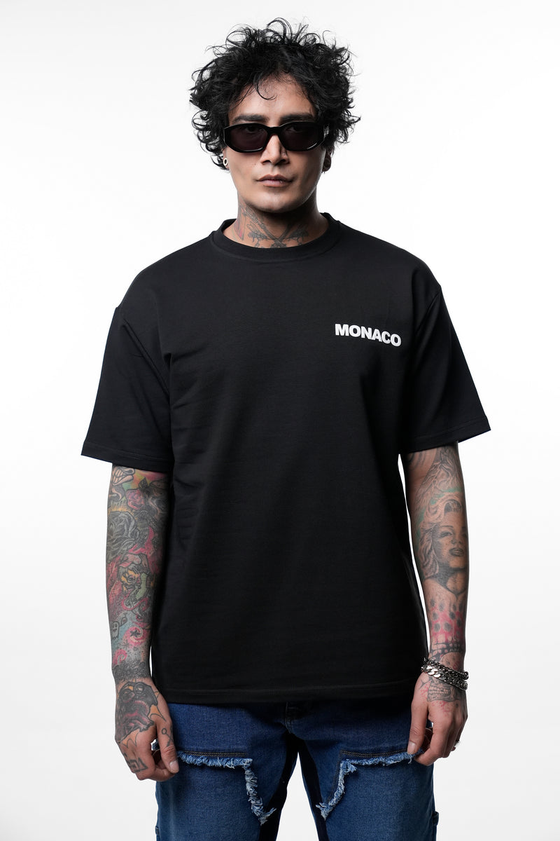 TEE SHIRT - MODELE MONACO GP NOIR