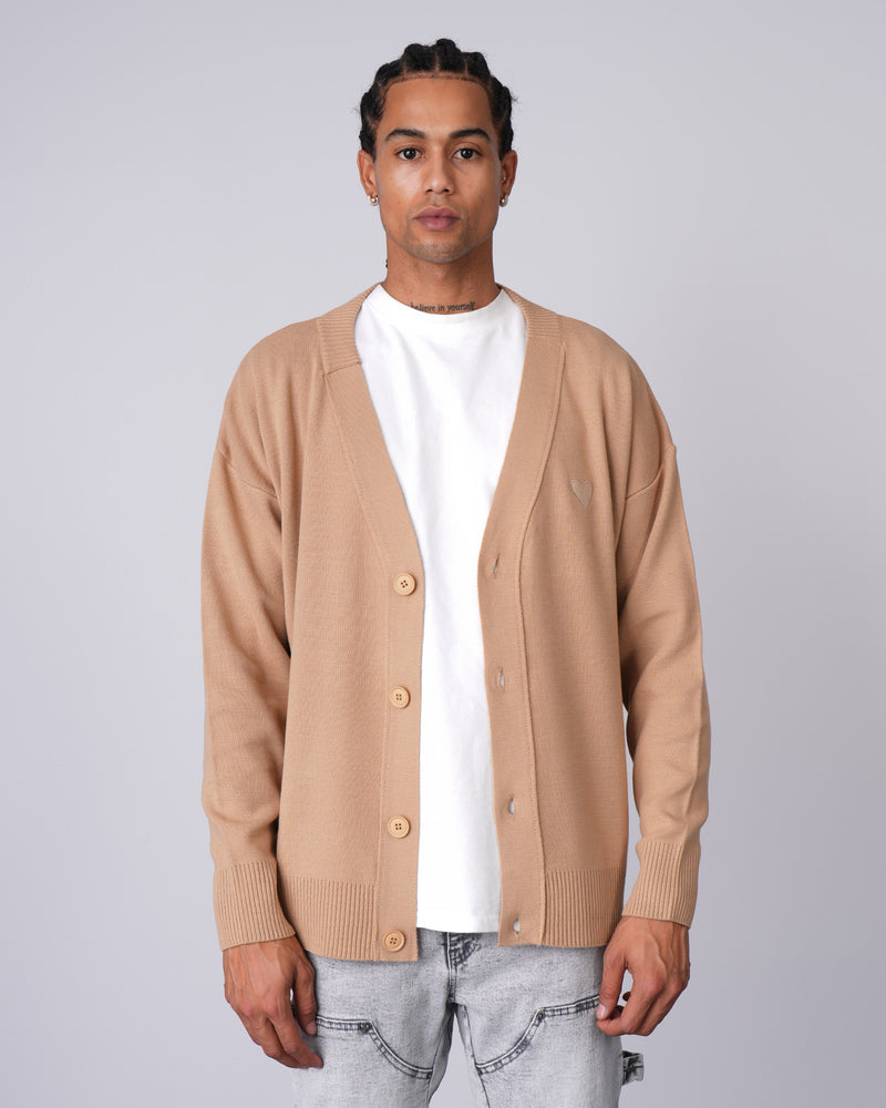 GILET - COEUR BEIGE