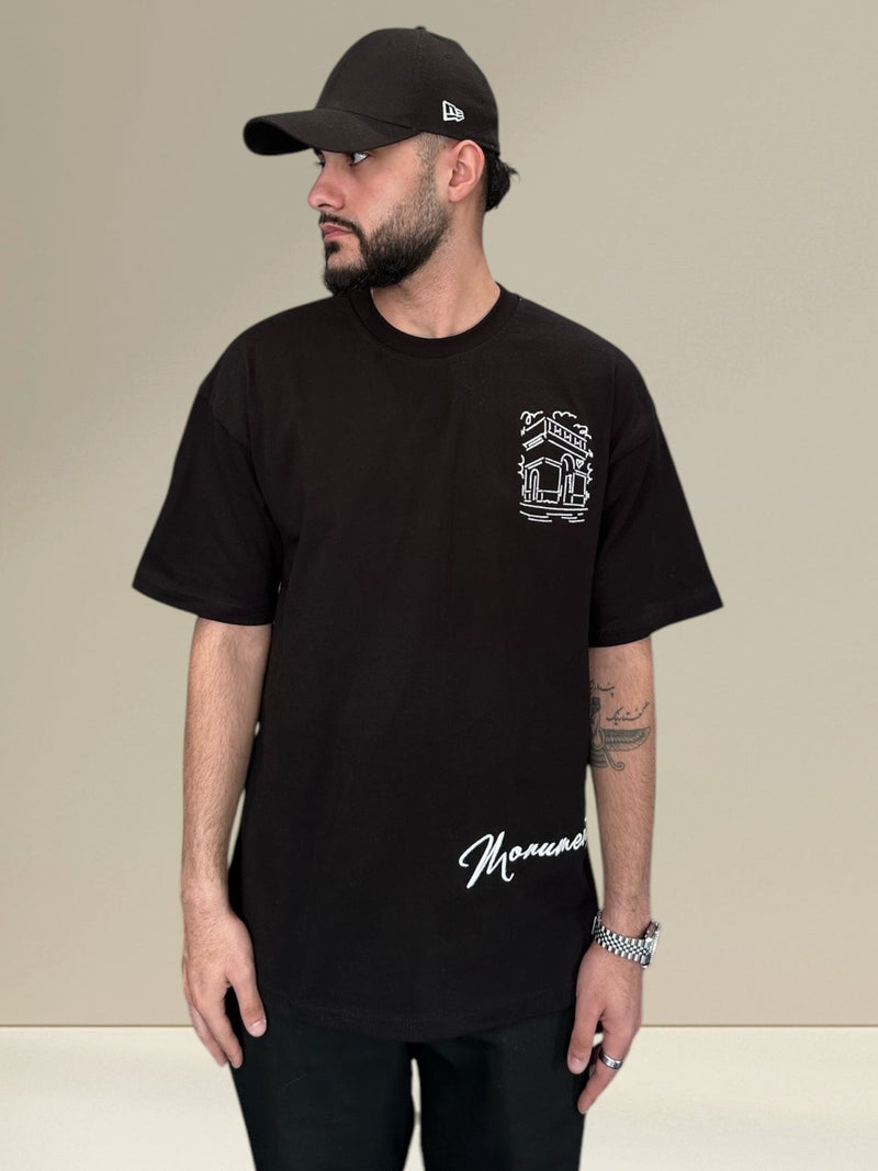 TEE SHIRT CHAMPS BLACK