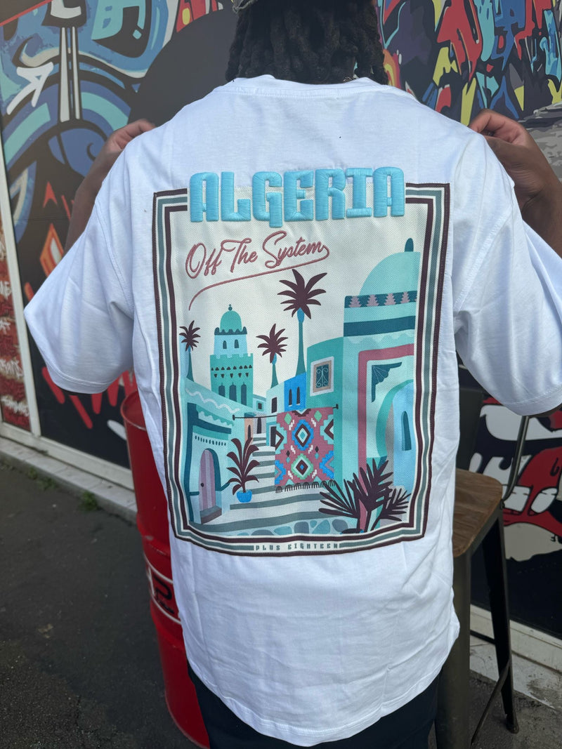 TEE SHIRT - MODELE ALGERIE POSTAL BLANC
