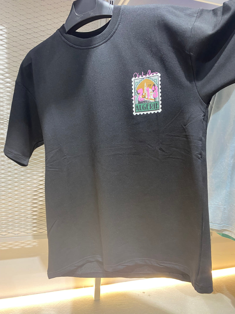TEE SHIRT - MODELE ALGERIE 213 NOIR