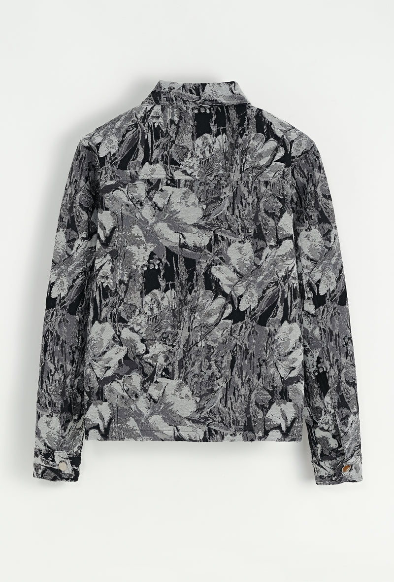 MODELE - VESTE FLOWERS BLACK