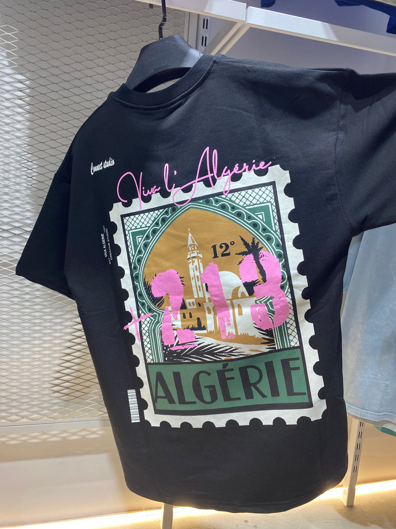 TEE SHIRT - MODELE ALGERIE 213 NOIR